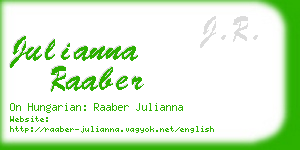 julianna raaber business card